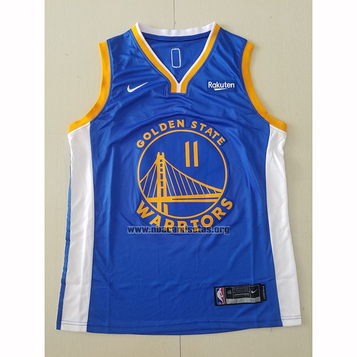 Camiseta Golden State Warriors Klay Thompson NO 11 Icon 2020-21 Azul
